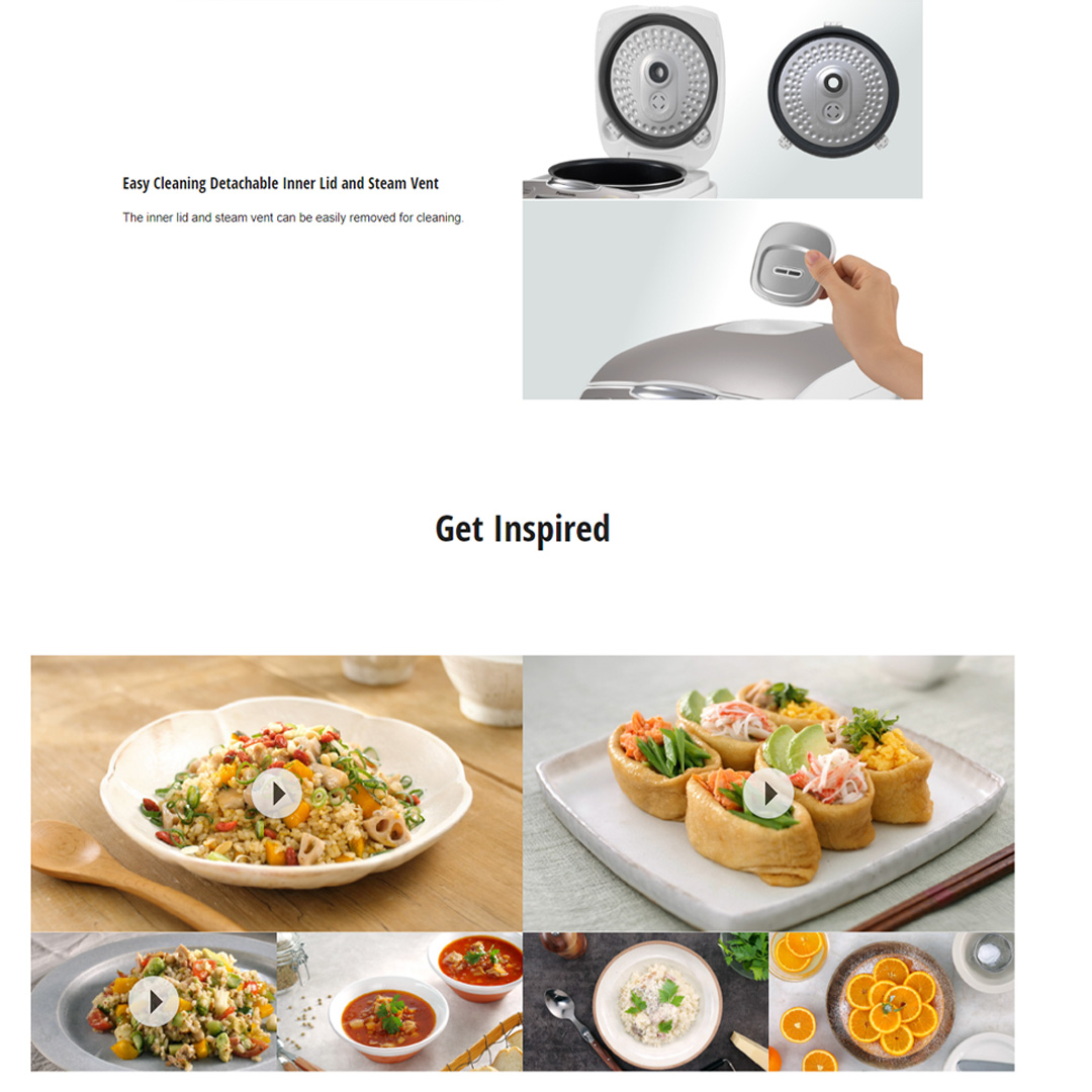 Panasonic 1.8L Microcomputer Jar Rice Cooker SR-CP188NSK | 4.0 mm with 6-layer Inner Pan | 6 Auto Menus | Keep Warm Function | Rice Cooker with 1 Year Warranty