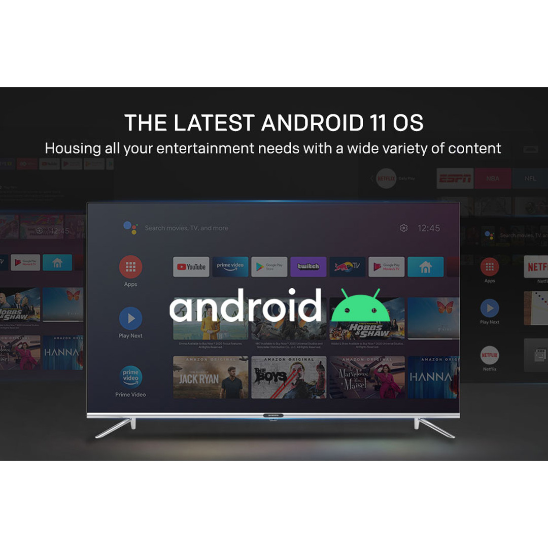 SKYWORTH 32"/40"/43" HD/FHD Android LED TV | 32STD6500 / 40STD6500 / 43STD6500 | Seamless Metal Frame Design | Game Mode |  Android LED TV with 2 Year Warranty