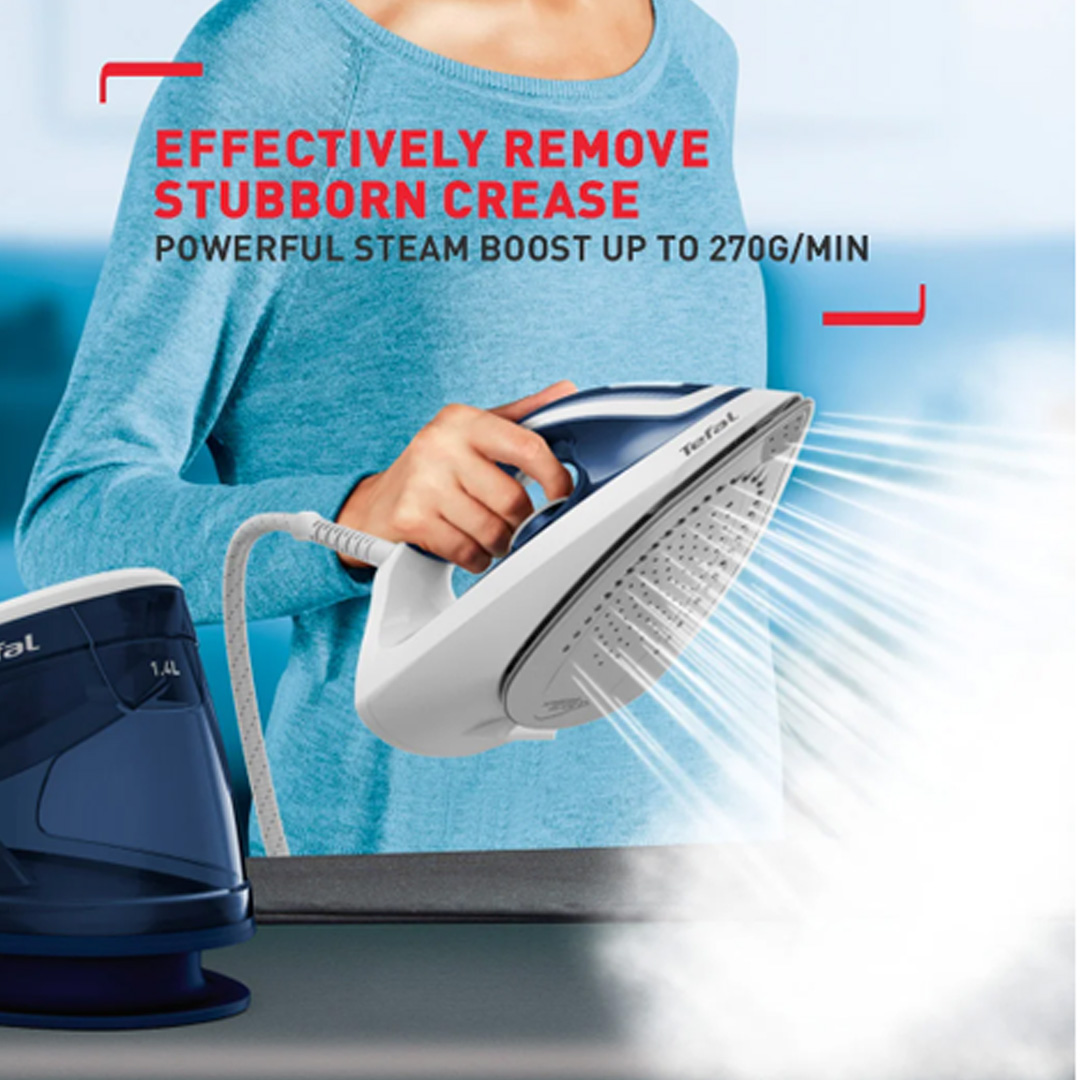 Tefal 2200W Express Easy Steam Generator Iron SV6116 | 1.4L Water Tank Capacity | Anti-Drip | Auto-Off | Eco Mode | Steam Iron with 2 Year Warranty