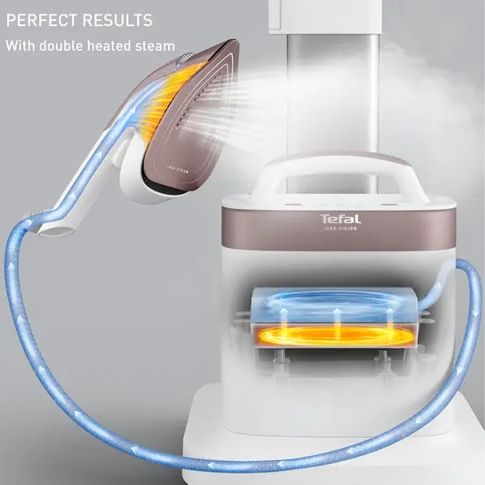 Tefal 2200W IXEO Vision All-In-One Solution Garment Steamer QT18 | Steam output up to 80g/min | Fast heat-up | Smart Auto Off