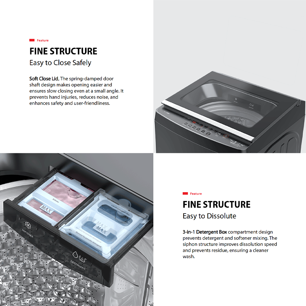 TOSHIBA 17KG/19KG AROMA+ UFB Greatwaves with Heating Top Load Washing Machine AW-T08DUH1800MM(MG)/AW-T08DUH2000QM(MG) | Ultra Fine Bubble | THE GREATWAVES™