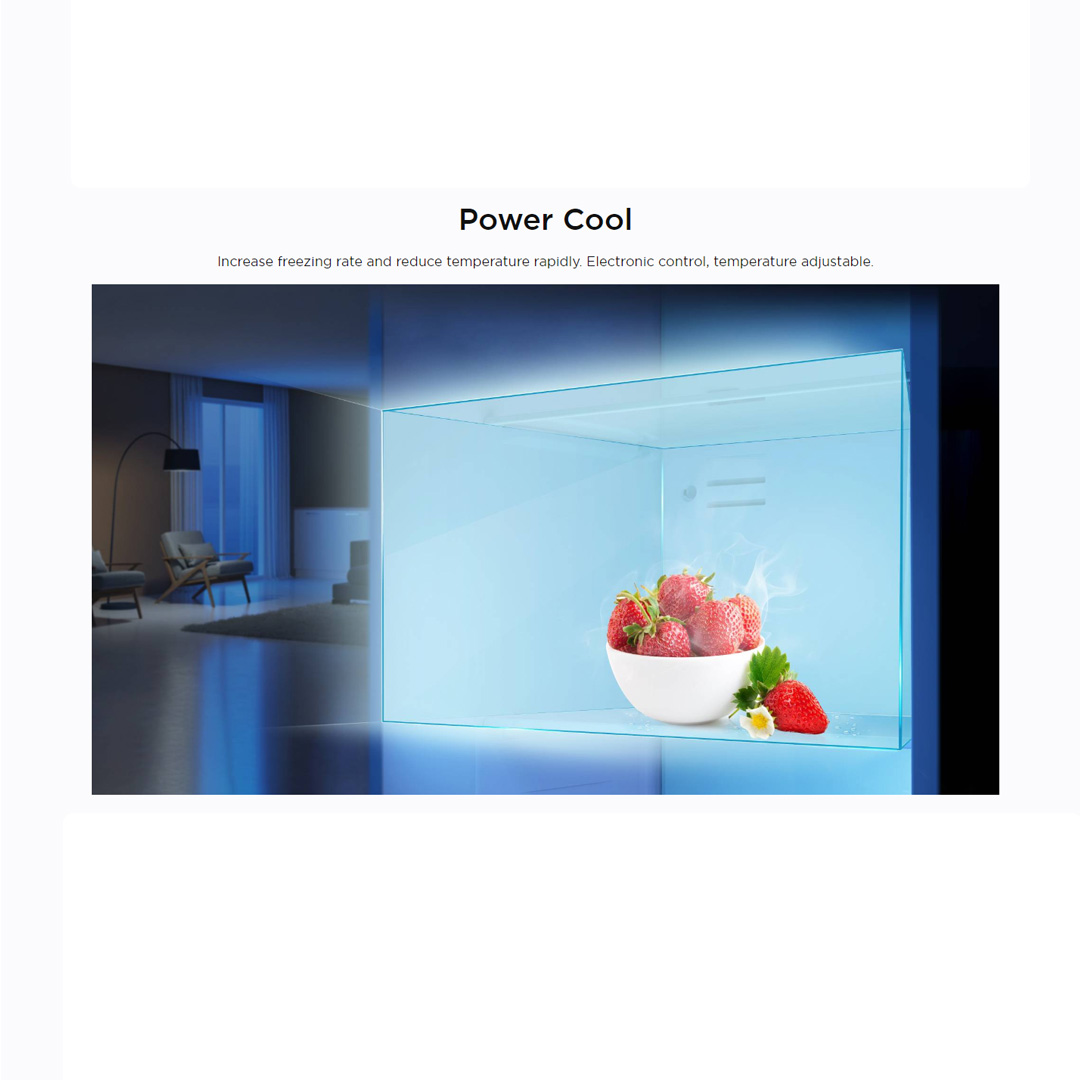 TCL 585L Side-By-Side Inverter Refrigerator TRF-520WEXPA+ | Holiday Function | Total No Frost | Power Freeze | Refrigerator with 2 Year Warranty