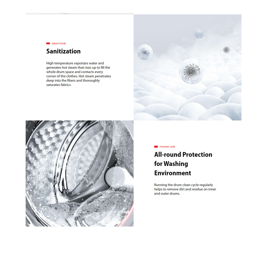 TOSHIBA 9.5KG / 10.5KG Front Load Origin Inverter Washing Machine with AI Smart Control | TW-T21BU105UWM(MG) / TW-T21BU115UWM(MG) | IOT TSmartLife | Sanitization | Hygiene Care | Washing Machine with 2 Year Warranty