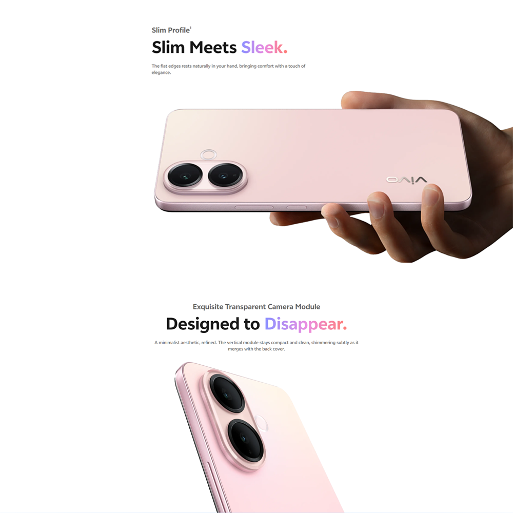 vivo V60 Lite 5G 8GB+256GB/ 12GB+512GB | 6.77 inches, AMOLED | 50MP Rear Camera | Mediatek Dimensity 7360 Turbo (4 nm) | Android 15, Funtouch 15 | 6500 mAh