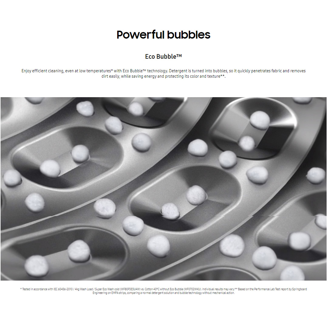 SAMSUNG 10KG Front Load Digital Inverter Washing Machine with Ecobubble WW10T634DLH/FQ | AI Control | Auto Dispense | Eco Bubble™ | Hygiene Steam | Bubble Soak | Washing Machine with 1 Year Warranty