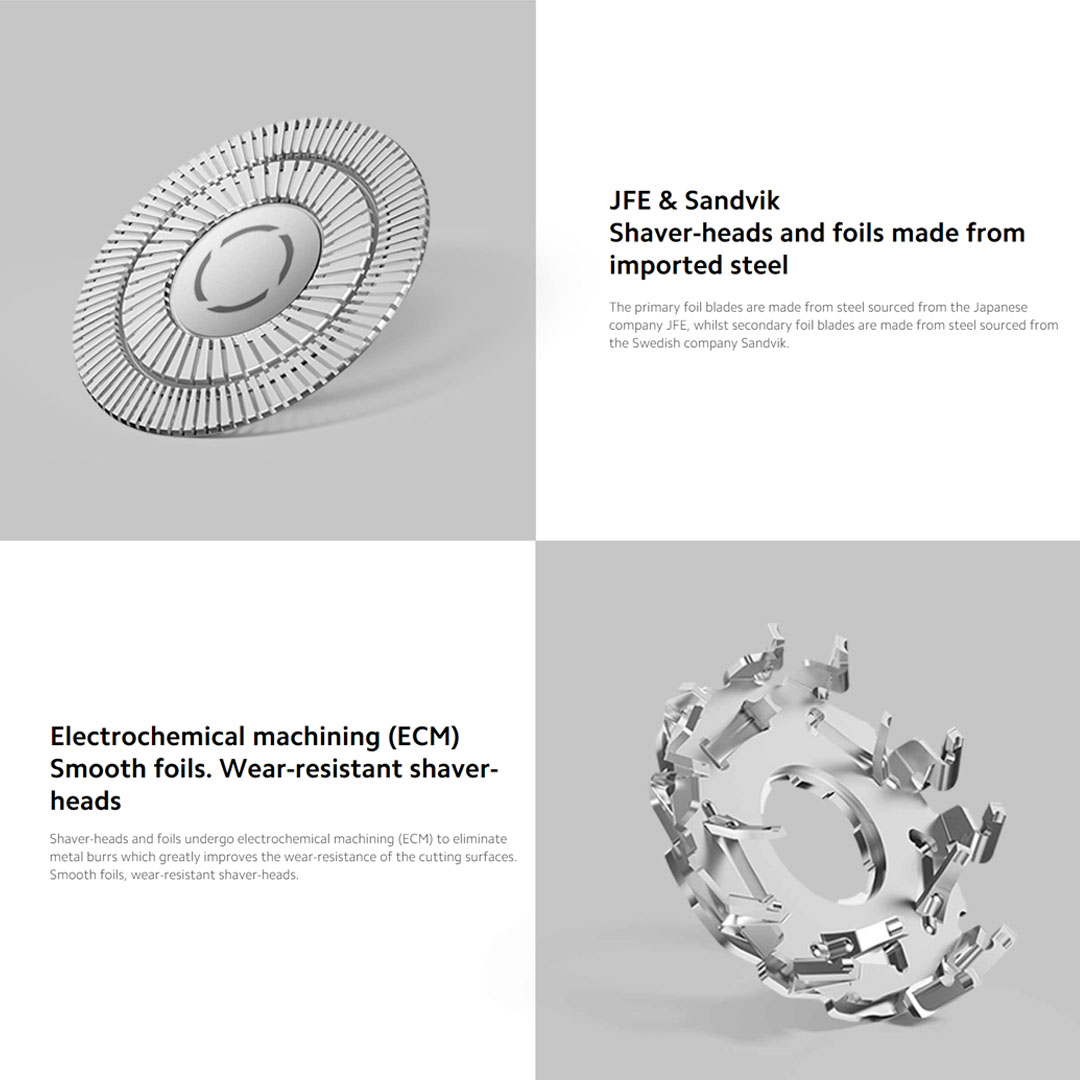 Xiaomi Mi Electric Shaver S500 | IFT Floating Technology Pressure-Relief | Three 360° Floating Shaver-Heads | Type-C Charging | Electric Shaver with 1 Year Warranty