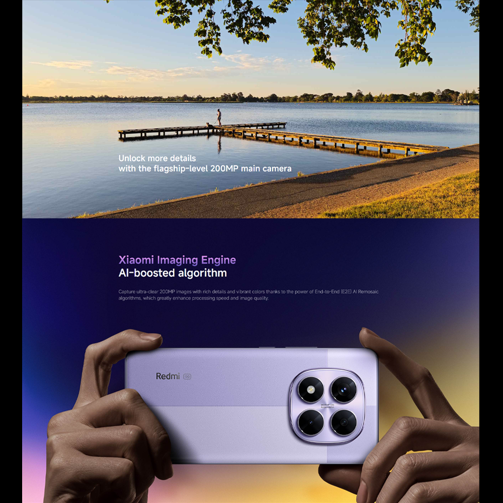 Xiaomi Redmi Note 14 Pro 5G | 200MP AI camera | MediaTek Dimensity 7300-Ultra | 1.5K 120Hz Eye-Care Display