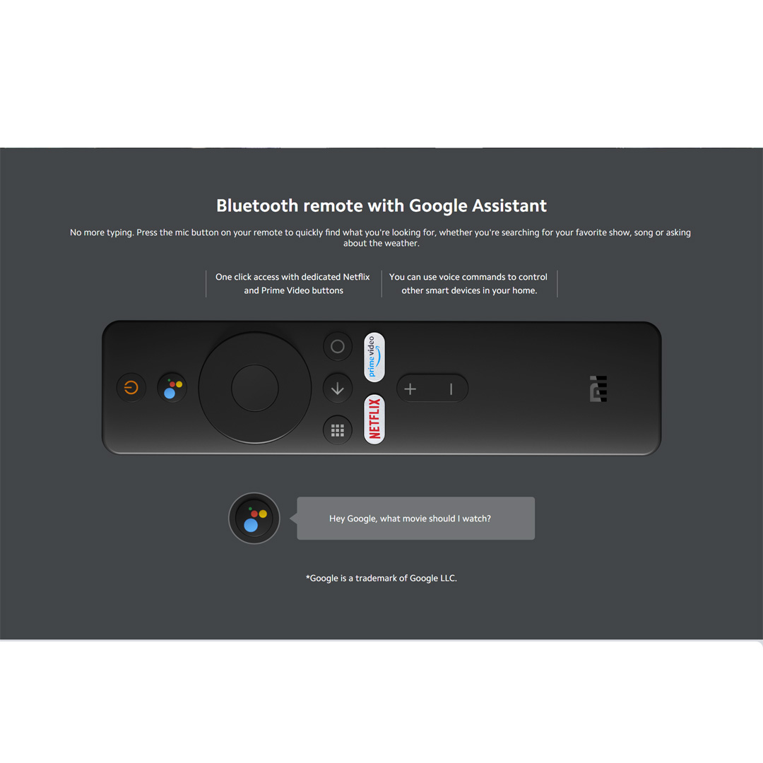 Xiaomi Mi TV Stick | Smart Cast | Premium Surround Sound | Android 9.0 | HDMI | Micro USB | Google Assistant | TV Stick with 1 Year Warranty