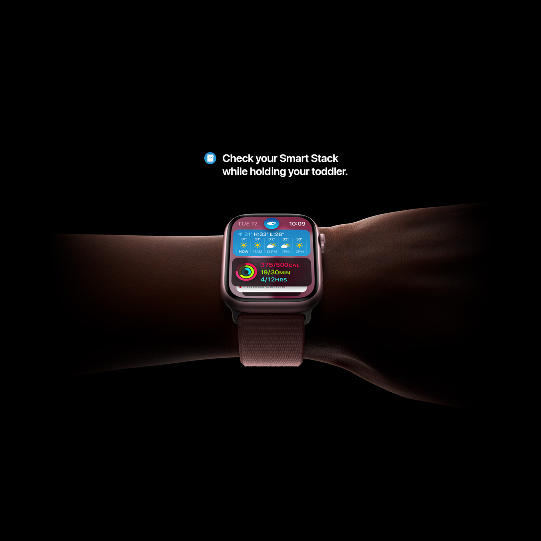 Apple Watch Series 9 Starlight Aluminium Case with Sport Band | 41mm/44mm | GPS/GPS+Celullar | 1.9" Display | 308mAh Battery | Crash Detection | Fall Detection | Smart Watch with 1 Year Warranty