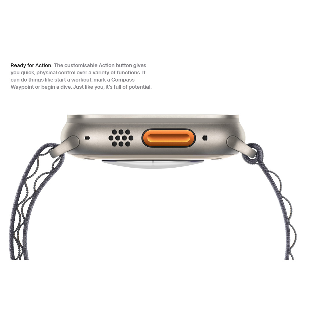 Apple Watch Ultra 2 Titanium Case with Trail Loop GPS+Cellular 49mm | 1.92" Display | Water Resistance 100m | IP6X Dust Resistance | Smart Watch with 1 Year Warranty