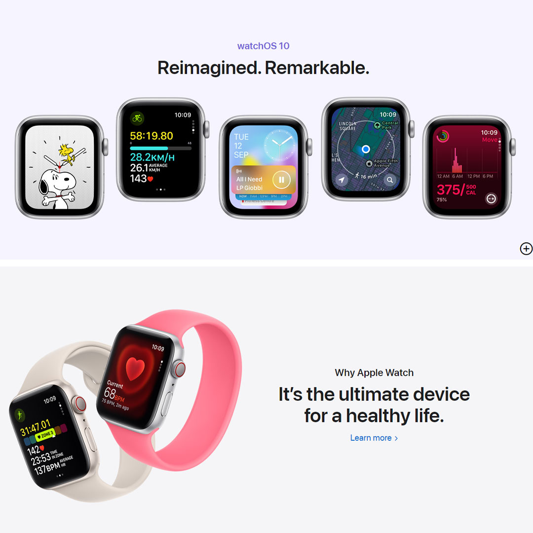 Apple Watch SE (2nd Gen) Starlight Aluminum Case with Starlight Sport Band | Water resistance | Carbon Neutral | Crash Detection | Apple Watch with 1 Year Warranty