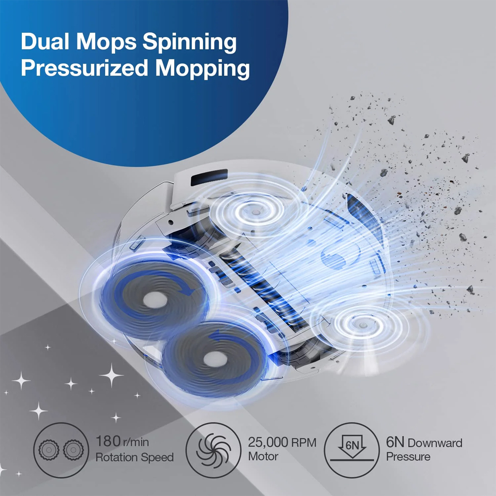 Ecovacs 7100Pa DEEBOT OMNI T20e | Auto-lift Mopping | TrueDetect 3D 3.0 | Tailor-made Housekeeper Mode