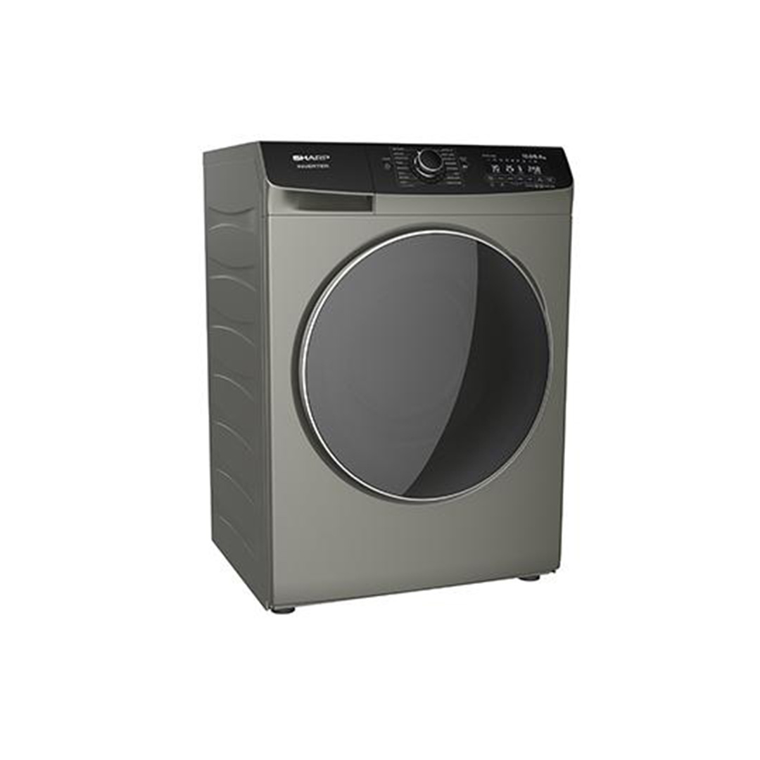 SHARP 10.5KG/7KG Front Load J-Tech Inverter Washer Dryer ESFK1252SMG | Quick Wash | Child Lock | Heat Wash | Tub Clean | Washer Dryer with 1 Year Warranty