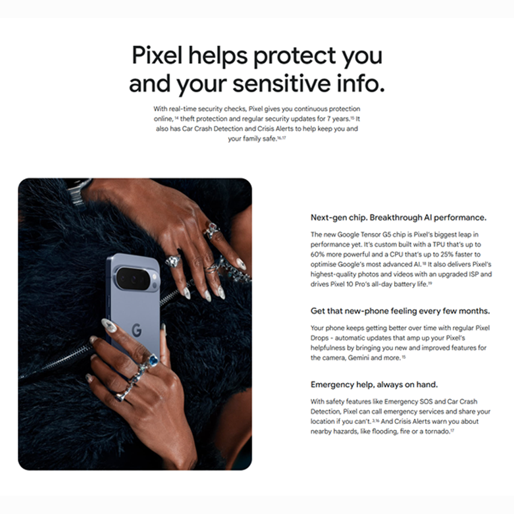 Google Pixel 10 Pro | The most advanced AI on Pixel | 6.3-inch Super Actua display | Pro Res Zoom up to 100x | Next-gen chip for peak AI performance