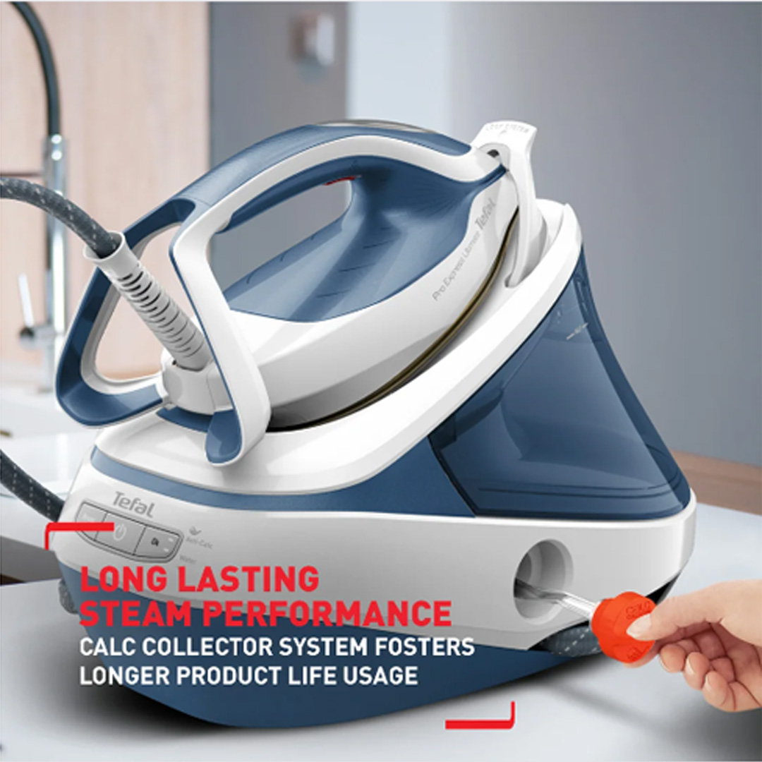 Tefal 2700W Pro Express Ultimate II Steam Generator Iron GV9710 | Vertical Steam | High Pressure Boiler | Lock-System | Steam Iron with 2 Year Warranty