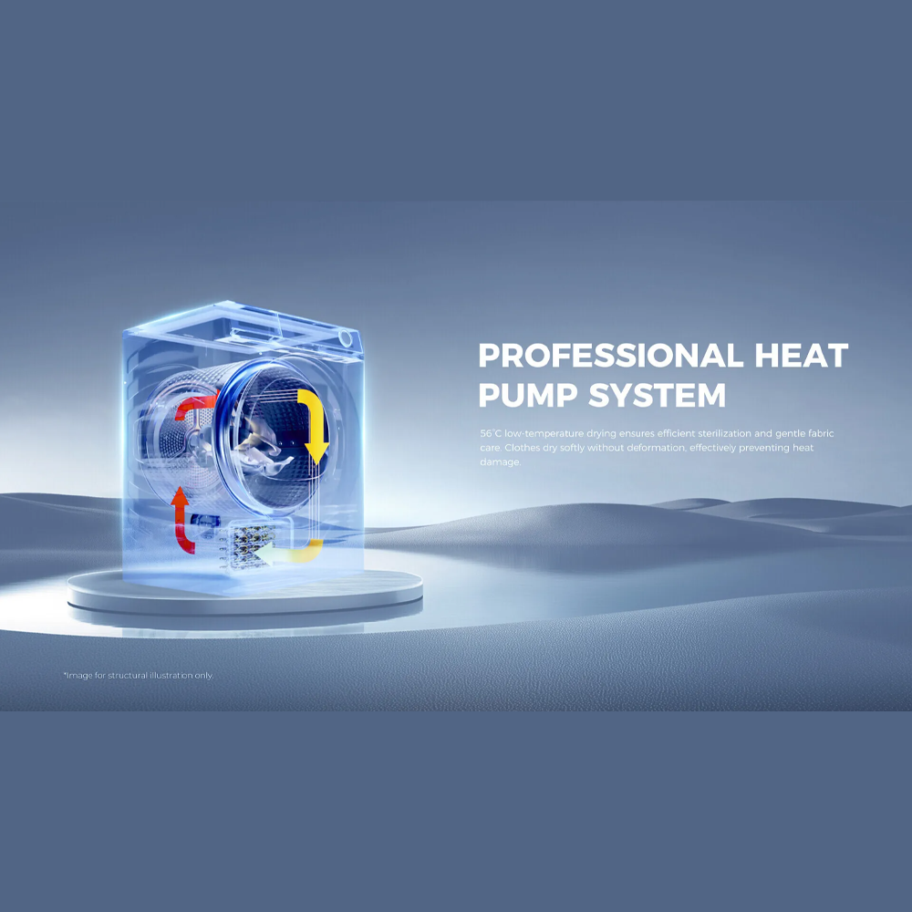 HAIER 10KG Color AI Heat Pump Dryer HD100-A357S8 | Reversible Tumble | Sensor Dry | Heat Pump Technology | I-Fresh