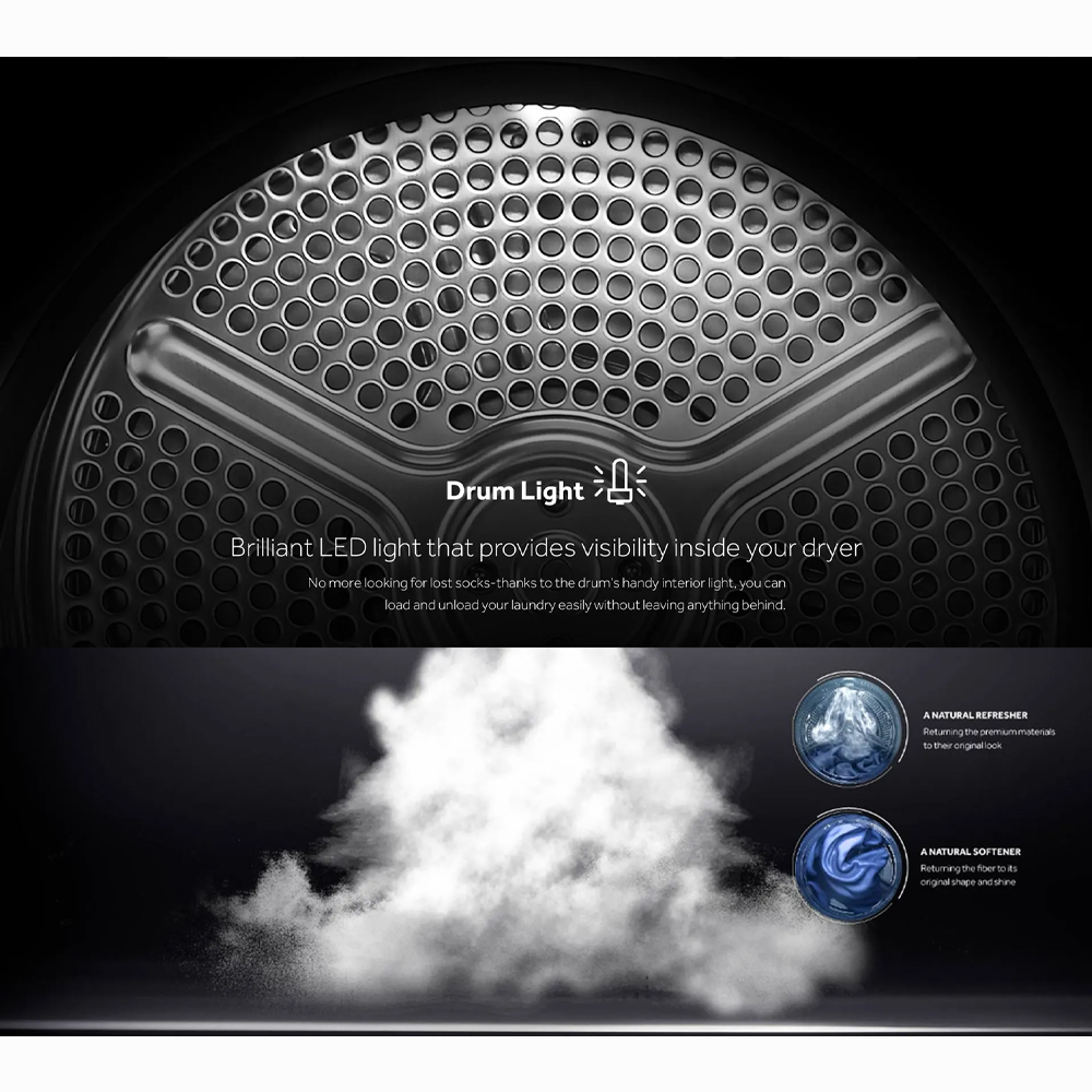 HAIER 12KG Heat Pump Dryer HD120-AR959S8 | Reversible Tumble | Sensor Dry | Heat Pump Technology