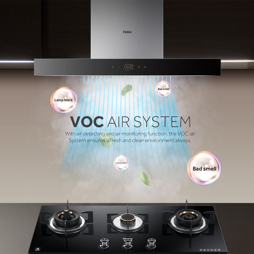 HAIER 2000m3/h Ventilation Hood HH-T900GC | BLDC Motor | Oil-Catch Self Clean Technology | Bluetooth Connection | Hood with 3 Year Warranty