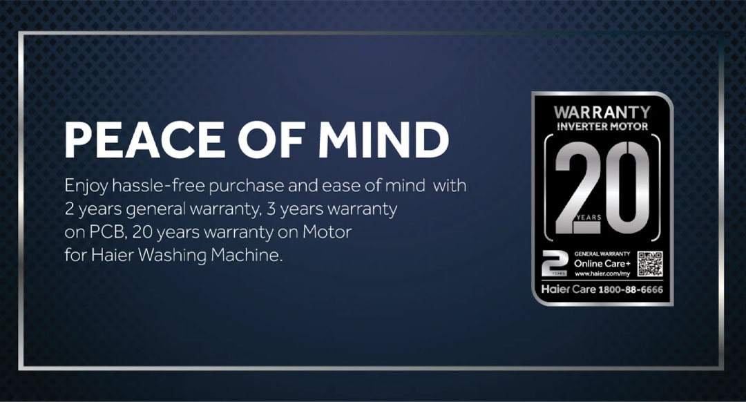 HAIER 12KG Front Load Inverter Washing Machine HW120-BP14959S8 | Super Inverter | Super Drum XL : 525 Drum | Hygiene Care | Laser Welding Technology | Washing Machine with 2 Years Warranty