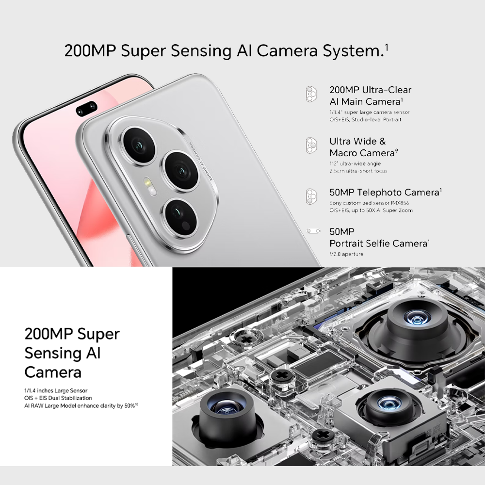 HONOR 400 Pro 12GB+512GB | 200MP Main Camera | 6.7 inch | Qualcomm SM8650-AB Snapdragon 8 Gen 3 (4 nm) | Li-Po 6000 mAh,Fast charging 100W | Android 15, MagicOS 9