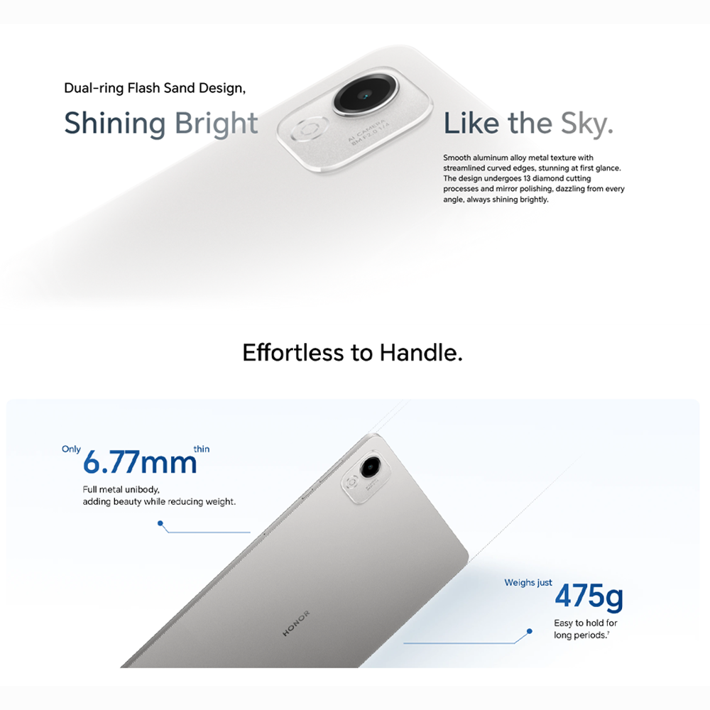 HONOR Pad X9a LTE 8GB+8GB+256GB / Wi-Fi 8GB+8GB+128GB | 11.5 inch | 8MP Rear Camera | Qualcomm SM6225 Snapdragon 685 (6 nm) | Li-Po 8300 mAh, 35W wired