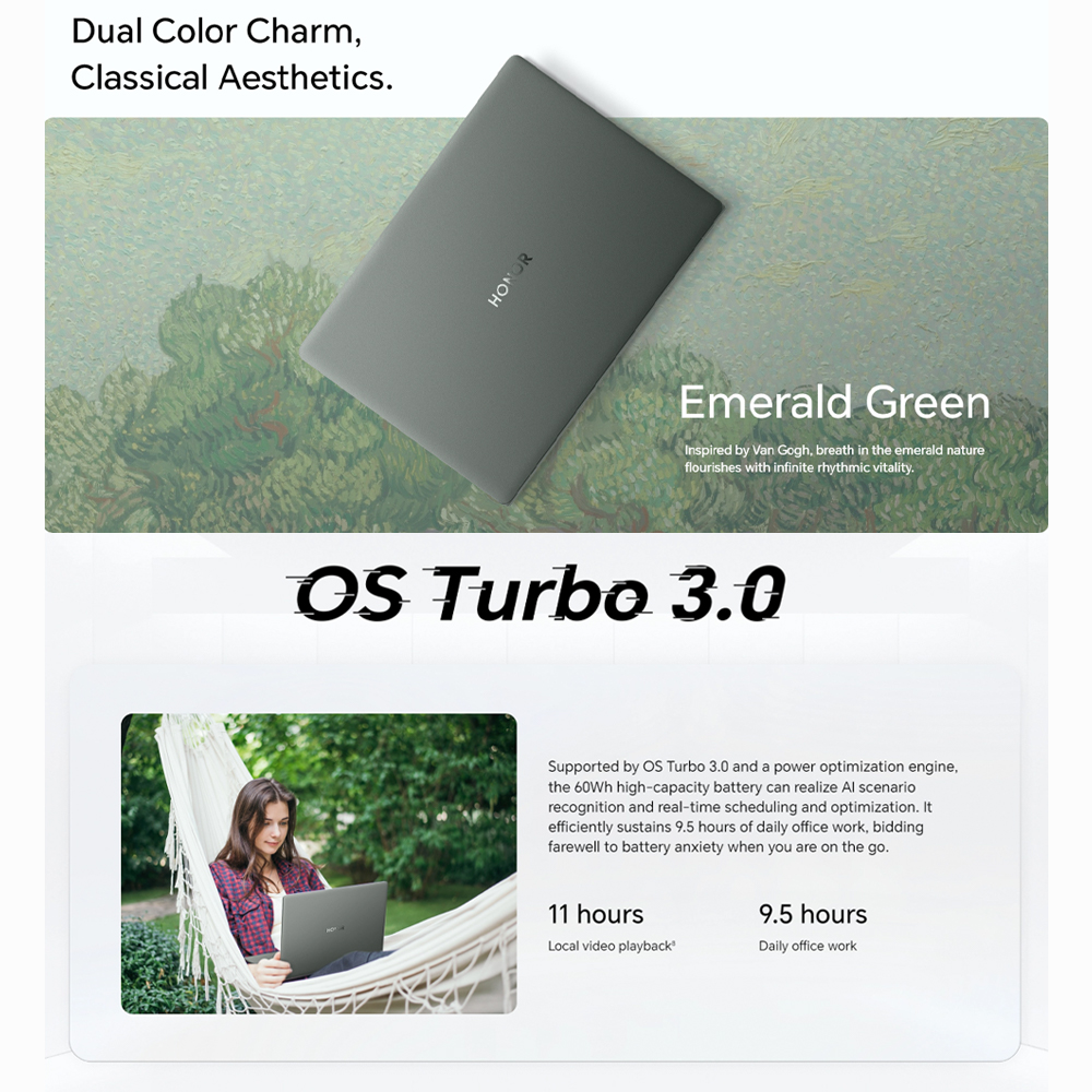 HONOR MagicBook Art 14 2024 Laptop MRA-721 | Windows 11 Home | 14.6-inch | AI Magic WorkStation