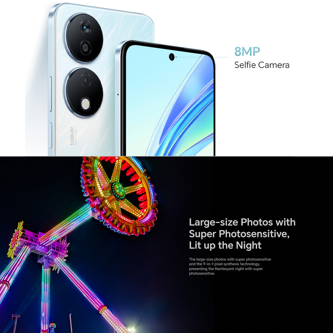 (Pre Order Until 22.12.2023) HONOR X7b 4G 8GB+256GB | 6.8" HONOR FullView Display | 6000mAh Battery | 108MP Main Camera | Smartphone with 1 Year Warranty