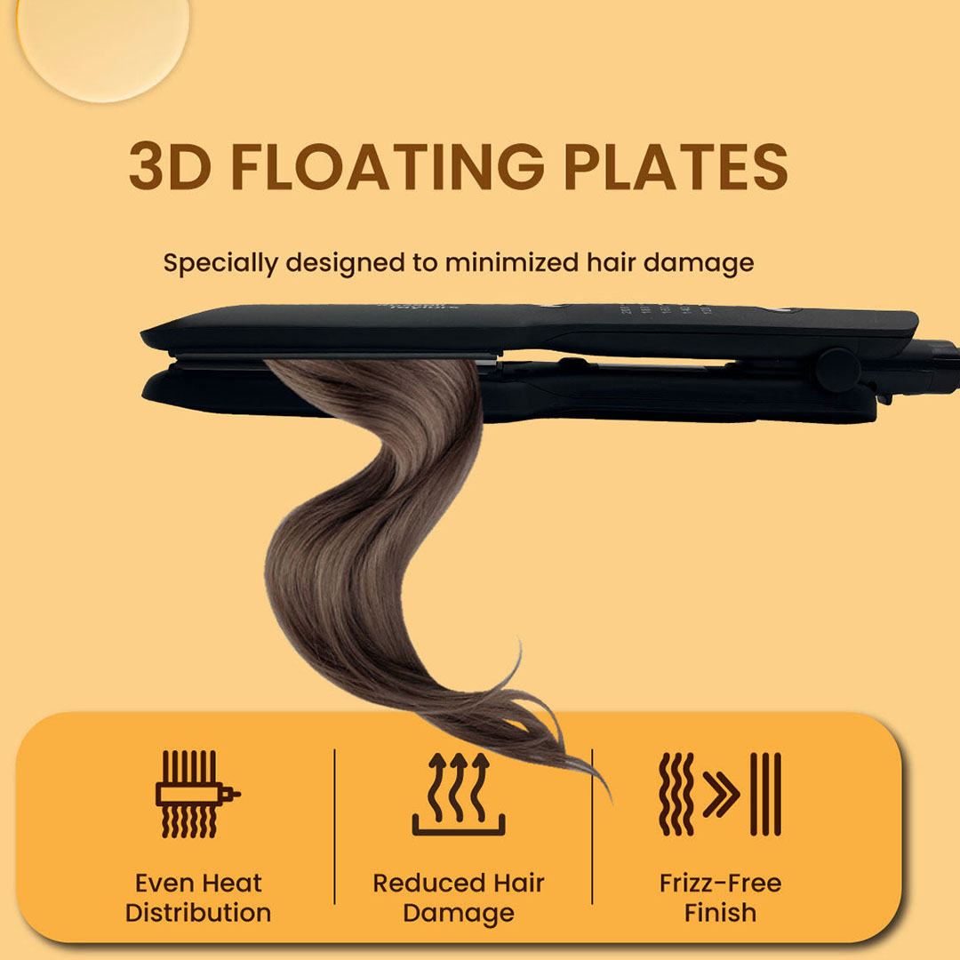 Russell Taylors 34W Ceramic Coating Hair Straightener with Steam Infusion HS2 | 20ml Water Tank | Cutting Edge Features | Hair Straightener with 2 Year Warranty