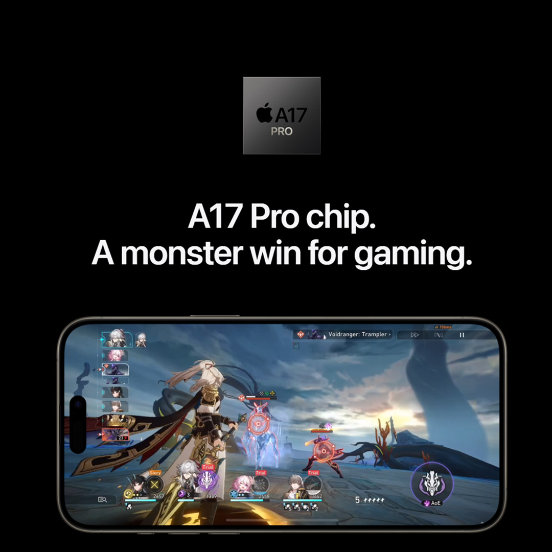 (Pre-Order Start 22.09.2023)  Apple iPhone 15 Pro | 6.1" Super Retina XDR OLED Display | 48MP Main Camera | A17 Pro Chip | Always-On Display | Crash Detection | Smartphone With 1 Year Warranty