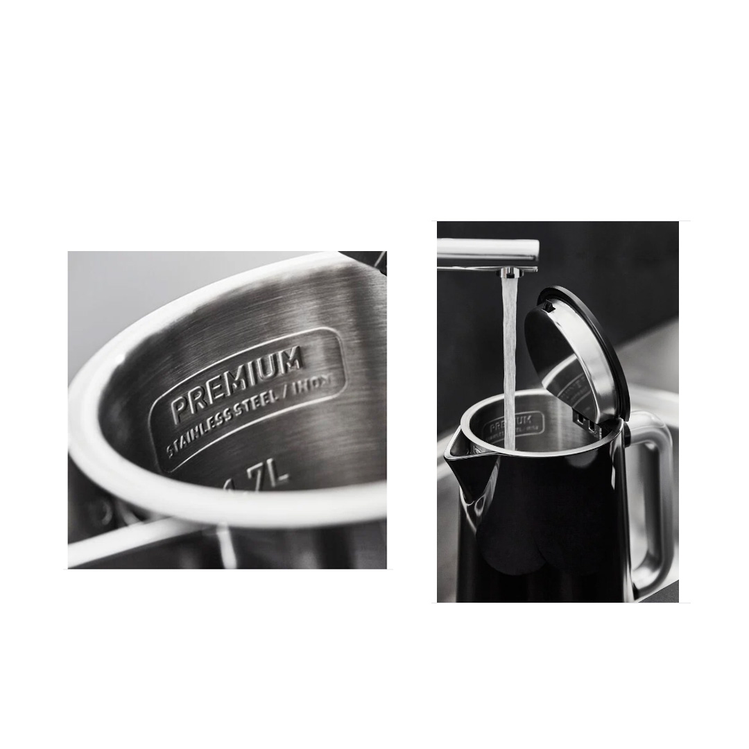 Tefal 1.7L Smart N' Light Kettle KO8508 | 1800W Power | 5-Temperature Selection | Safe-Touch Surface | One-Touch Boiling | Kettle with 2 Year Warranty