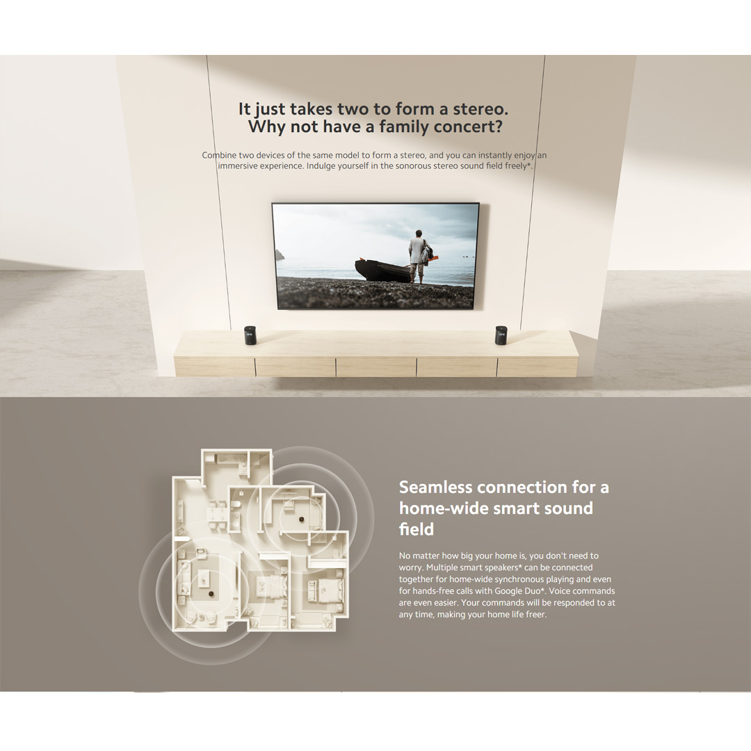 Xiaomi Smart Speaker IR Control L05G | Balanced Sound Field | Google Assistant Built-in | Smart Home Control Center | Speaker with 1 Year Warranty