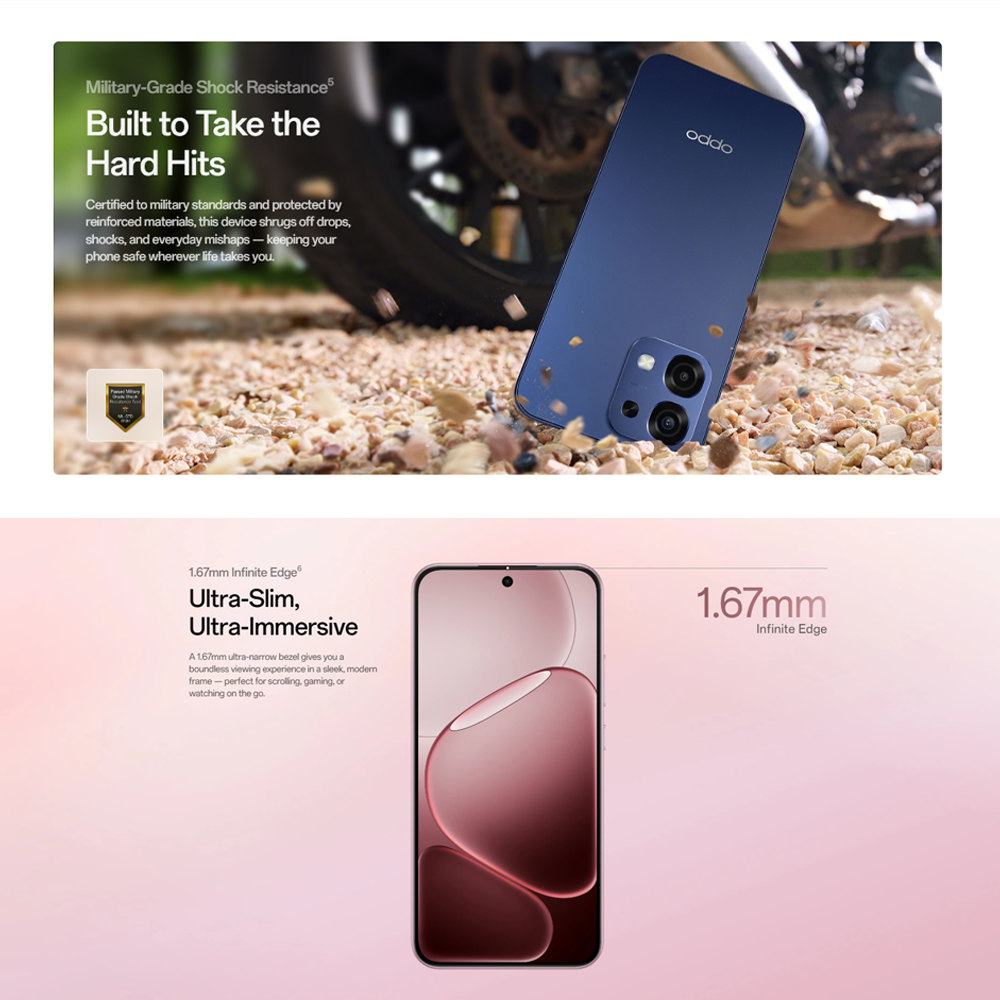 OPPO A6 Pro 5G 8GB+256GB | 50MP Camera | 6.57 inch, AMOLED | Li-Po 6500mAh | Mediatek Dimensity 6300 (6 nm) | Android 15, ColorOS 15