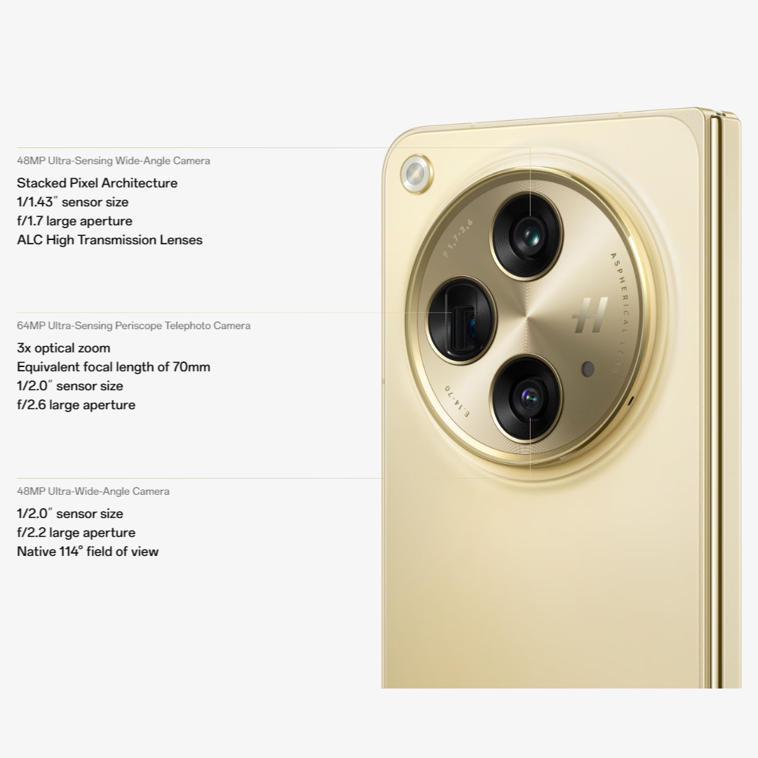 (Pre-Order till 27.10.2023) OPPO Find N3 16GB+512GB | 7.82" LTP03 OLED | 64MP Main Camera | 4805mAh Battery | NFC | Smartphone with 1 Year Warranty