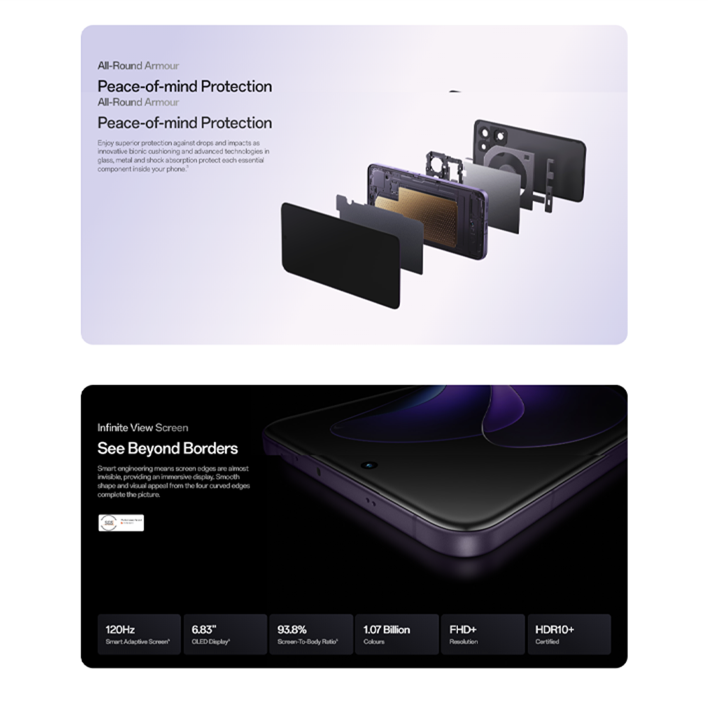 OPPO Reno13 Pro 5G | 5800mAh Large Battery | 80W SUPERVOOC Flash Charge | 5800mAh Large Battery | Mediatek Dimensity 8350