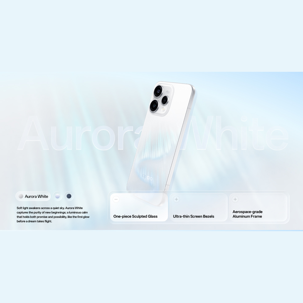 OPPO Reno15 5G | 80W SUPERVOOC™ Flash Charge | 3.5x Telephoto Vibe Portrait | AI Motion Photo Popout | 50MP Ultra Wide Selfie Camera