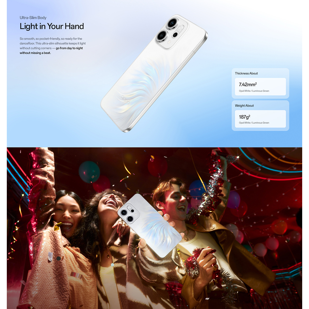 OPPO Reno14 5G | 50MP 3.5x Telephoto Camera | Multi-Focal-Length 4K 60fps HDR Video | 6000mAh Battery | 80W Flash Charge