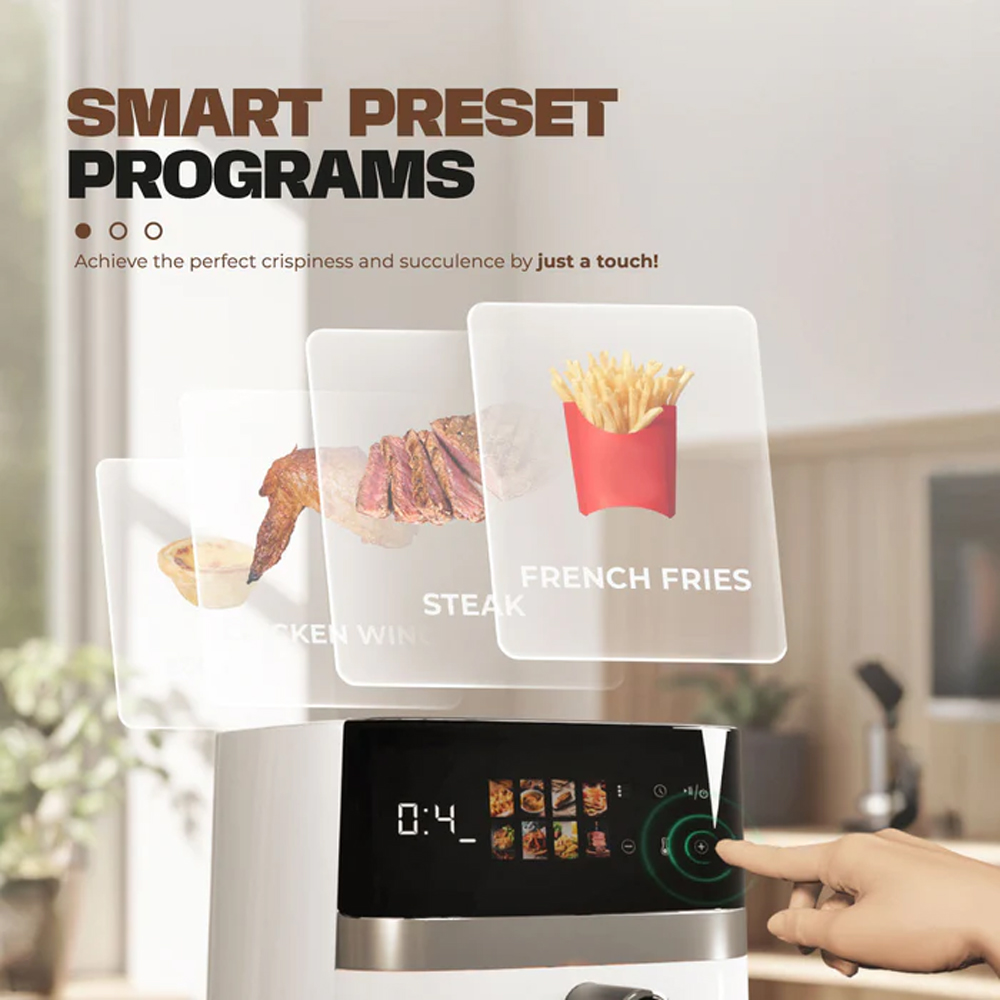 Russell Taylors 5.5L 3D Visionary Digital Air Fryer Z5i | 360° Rapid Air Circulation Technology | Digital Controller