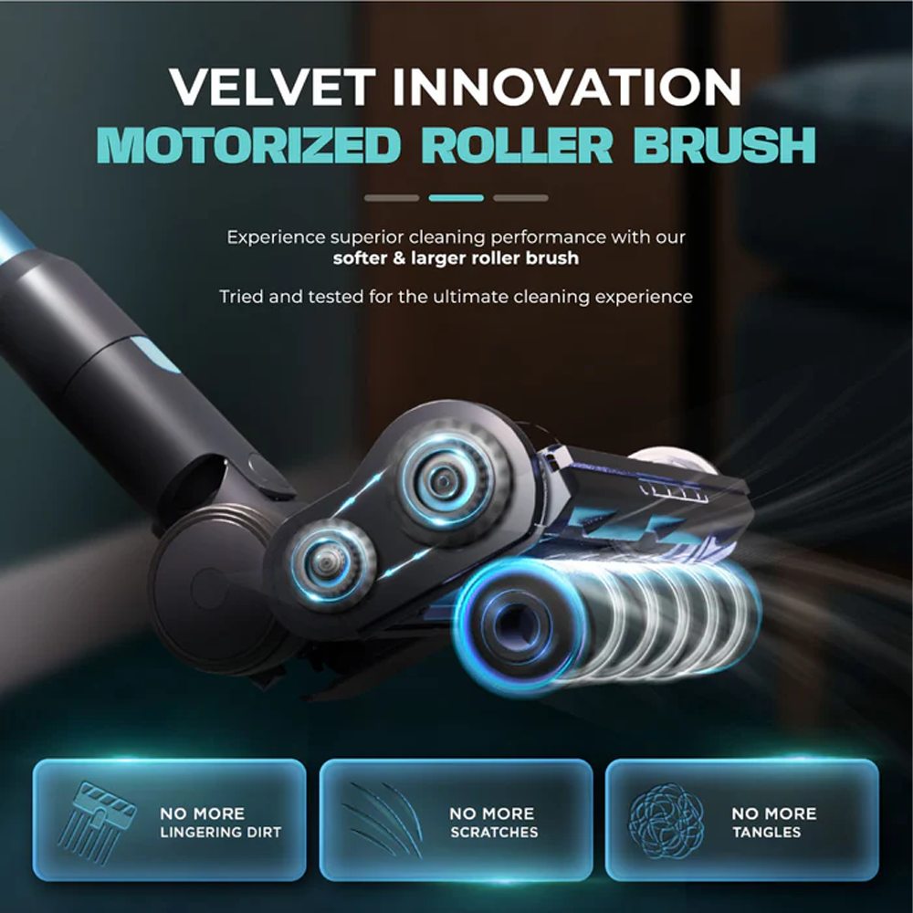 Russell Taylors 500W Vortex Cordless Vacuum Cleaner VORTEX | CycloneTechnology | Auto Cleaning Mode