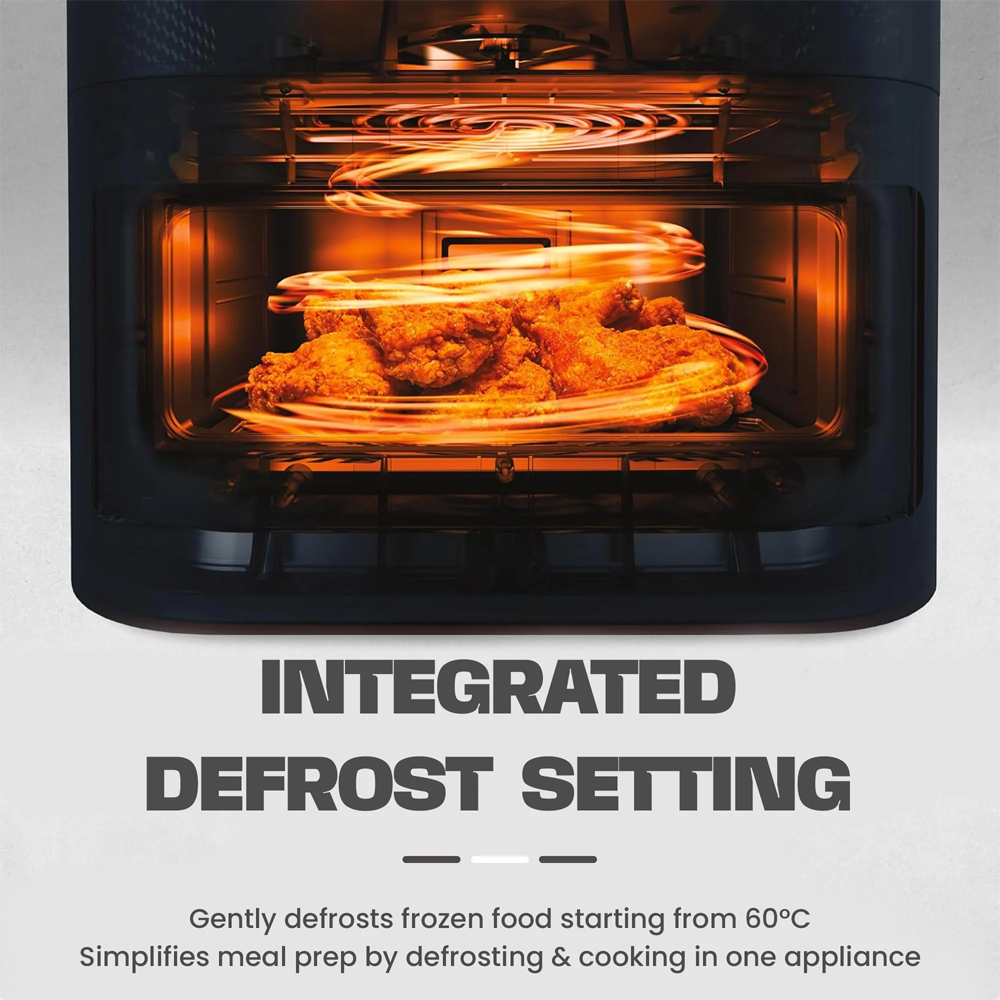 Russell Taylors 9.5L 3D Visible Window Digital Air Fryer XXL Black Z9 | Function Controller	Digital | 11 Smart Preset Programs