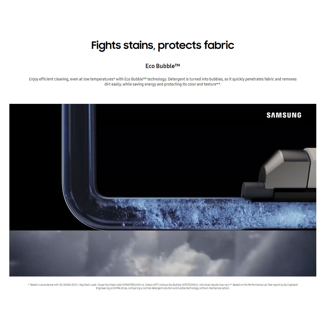 SAMSUNG 21KG/12KG Digital Inverter Front Load Washer Dryer with AI Ecobubble WD21T6500GV/SP | VRT+ | Air Wash | AI Control | Bubble Soak | Smart Control | Child Lock | Door Lock | Quick Wash | Steam | Auto Dispense | Washing Machine with 1 Year Warranty