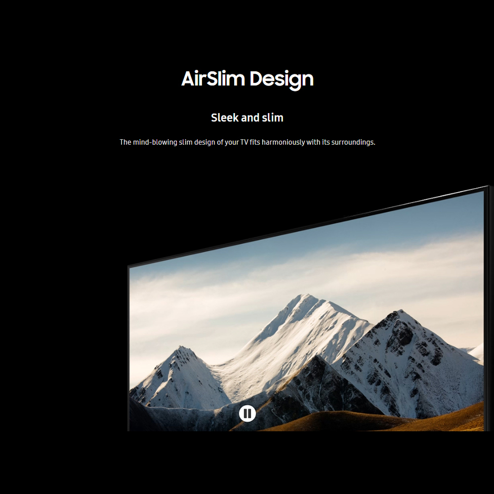 SAMSUNG 55"/65"/75" Crystal 4K UHD Smart TV UA55DU8000KXXM/UA65DU8000KXXM/UA75DU8000KXXM | AirSlim | 4K Upscaling