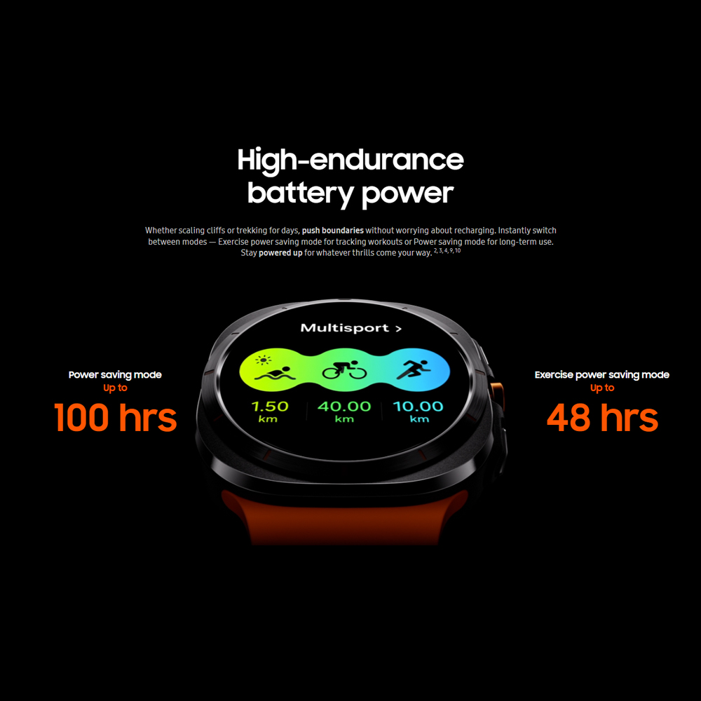 SAMSUNG Galaxy Watch Ultra (LTE) 47mm | 10 ATM water resistance | Immediate Safety Siren | Dual-Frequency GPS