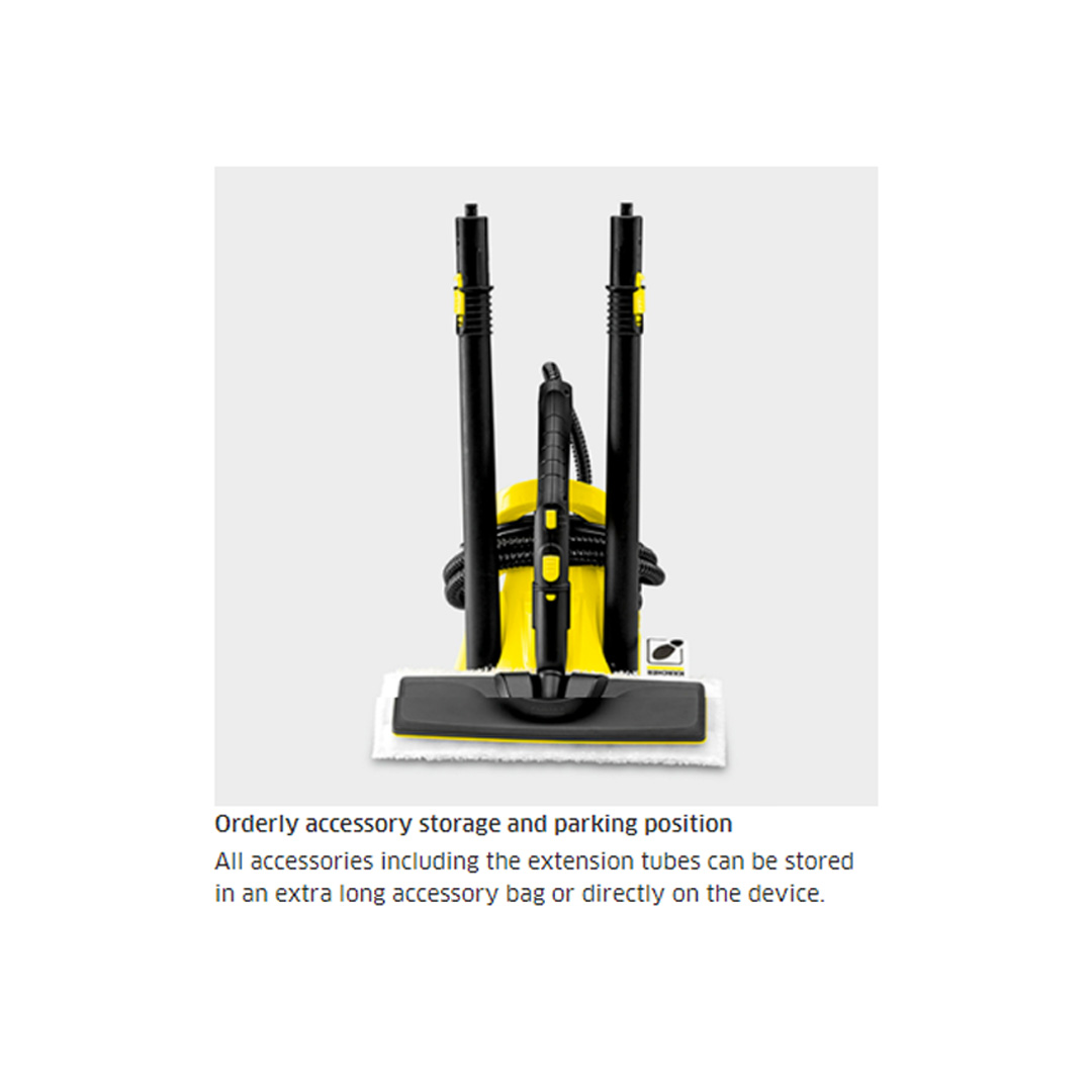 Karcher 1500W Steam Vacuum Cleaners SC 2 Deluxe Easy Fix *SEA | Child Safety Lock | LED Light Display | Safety Valve | Steam Vacuum with 1 Year Warranty