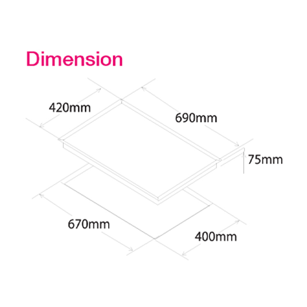 SENZ 2 Burners Double Ceramic MultiCooker - Futex Glaz | SZ-RC220FT | Matte-finished surface | Electronic overheating protection | Auto-Cut Off
