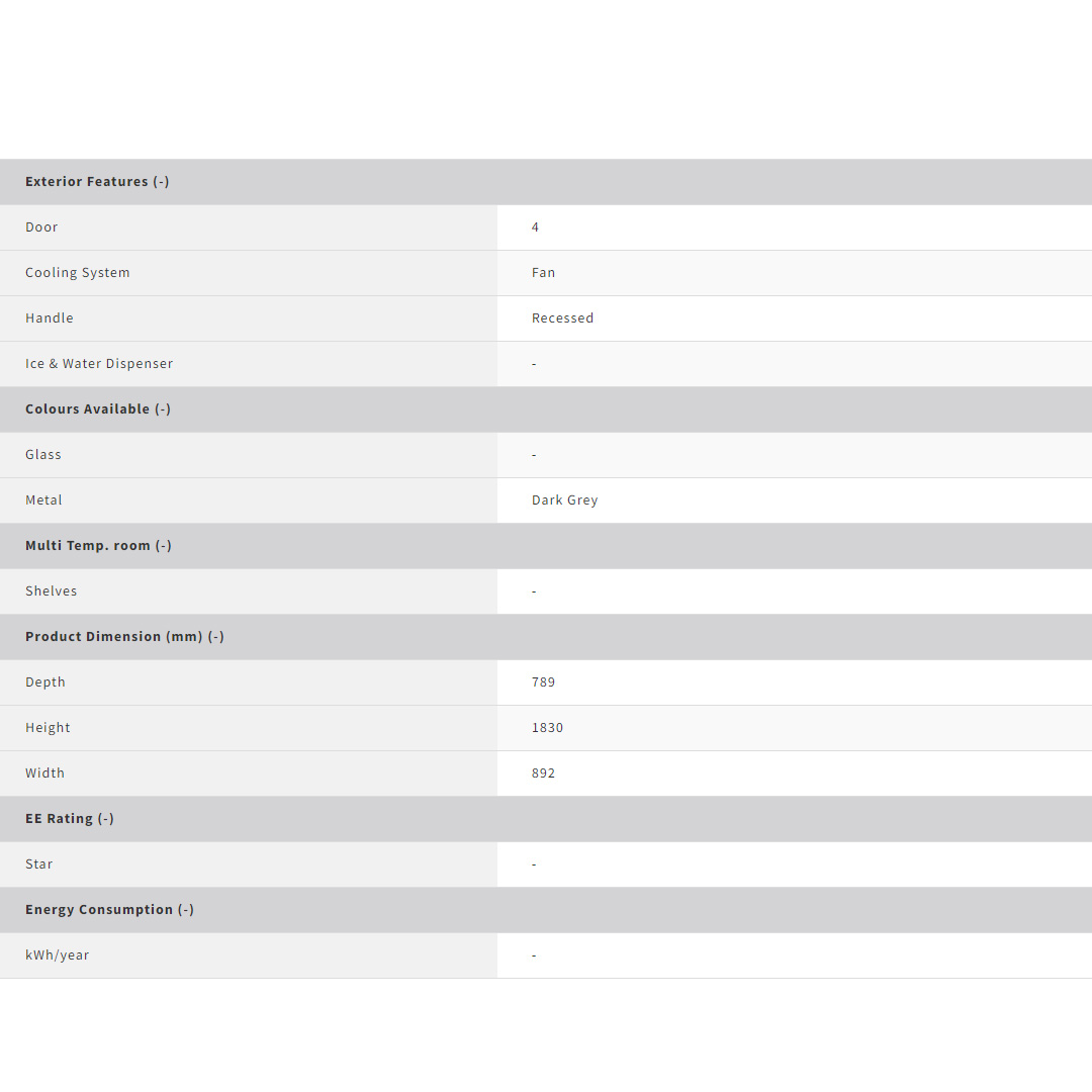 SHARP 750L Multi Doors Avance J-Tech Inverter Refrigerator SJF1022VMDS | Eco Mode | Door Alarm | Express Freezing | Refrigerator with 1 Year Warranty