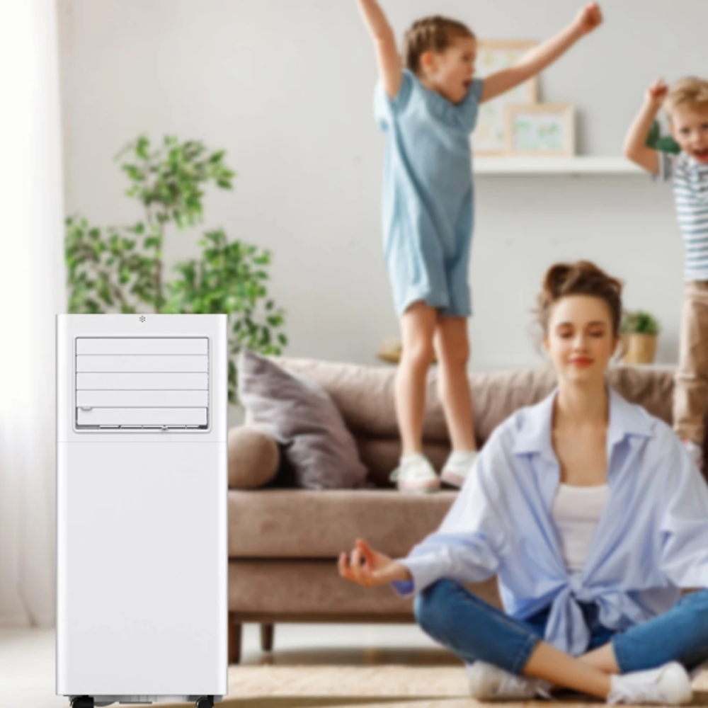 TCL 1HP R410A Portable Air Conditioner TAC-09CPA/SL | Auto Evaporation | Washable Filter | Sleep Mode | 24 Hour Timer | Easy Window / Wall Connection