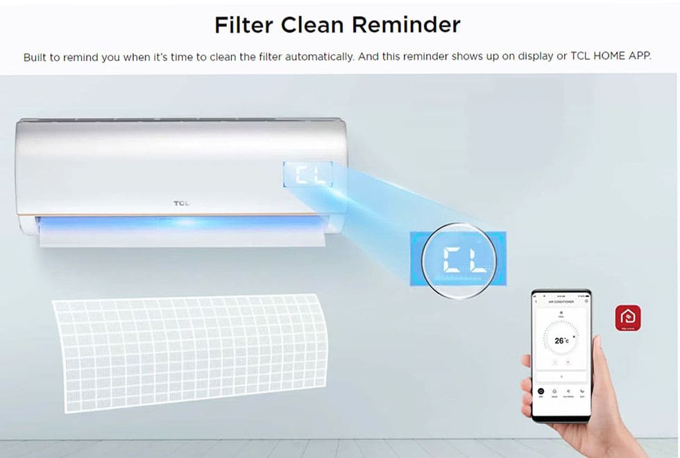 TCL  1HP/1.5HP/2HP/2.5HP Elite Plus Series Split Type Air Conditioner | Turbo Cooling | Eco Mode | Smart Airflow | Air Conditioner with 2 Year Warranty