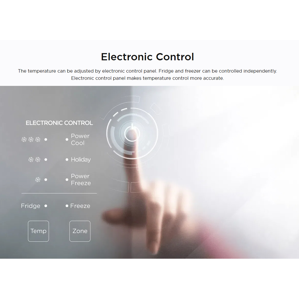 TCL 505L Twin Eco Inverter Multi Doors Refrigerator TR-C505AGWP | Total no frost | External LED display | LED light