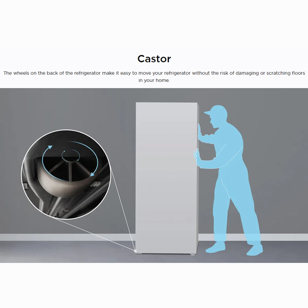 TCL 165L 2 Door Top Mounted Mini Refrigerator TR-NT185AB | Defrost | LED light | Adjustable Glass Shelf | Uniform Cooling