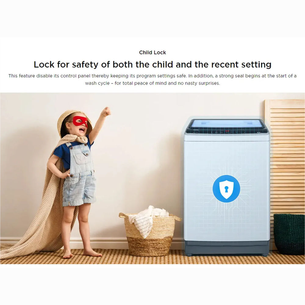 TCL 7KG/11KG Top Load Washing Machine TWA70-A101M-09/ TWA110-F307GM-09 | Fuzzy Control | Magic Filter | Drum Clean | TCL Honeycomb Drum |  Child Lock | 24 Hours Delay | Memory Backup